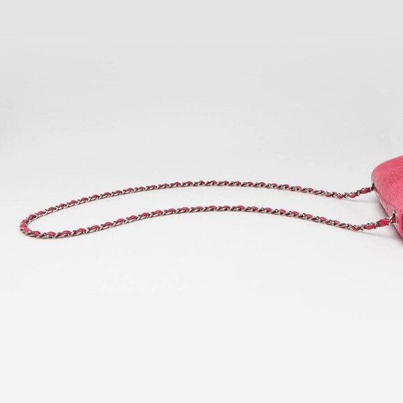 Chanel Fuchsia Python Classic Rectangular Mini Flap Bag - Picture 5 of 12